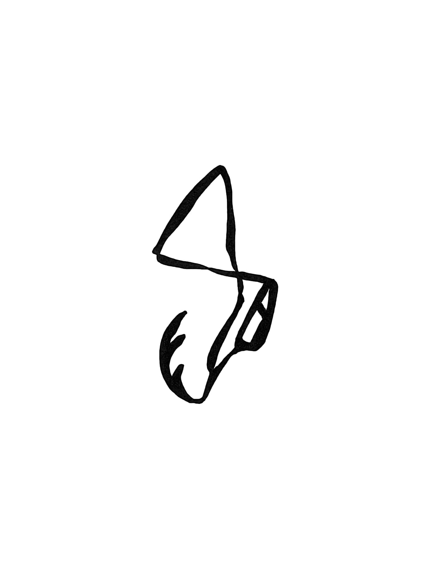 Drawing 6 of 13, black lines on a white sheet