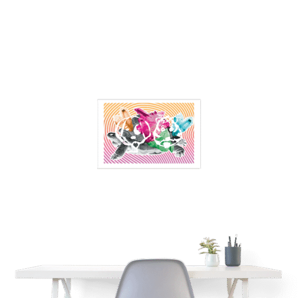 Get 'em Tiger Twinning Print 24" x 16" (60x40 cm) - Image 2