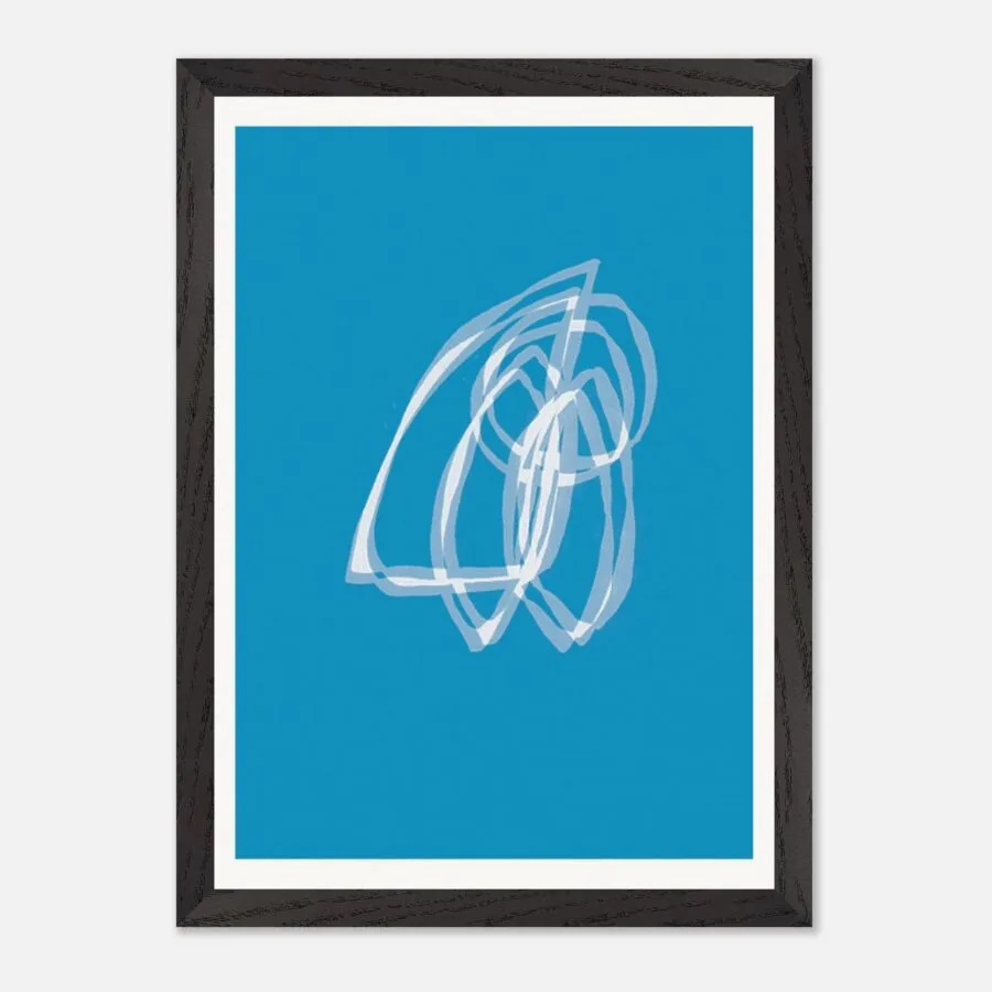 Abundance Aqua 1, 10 Framed Print - Mapping / Invocation Collection