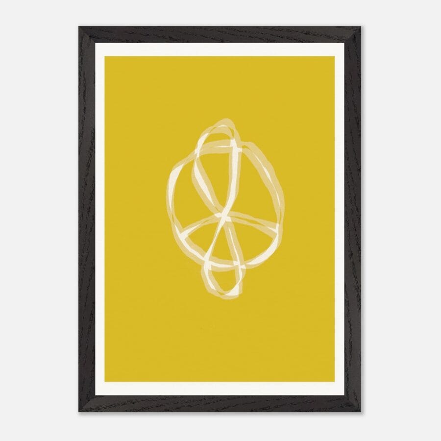 Abundance Yellow 1, 8 Framed Print - Mapping / Invocation Collection
