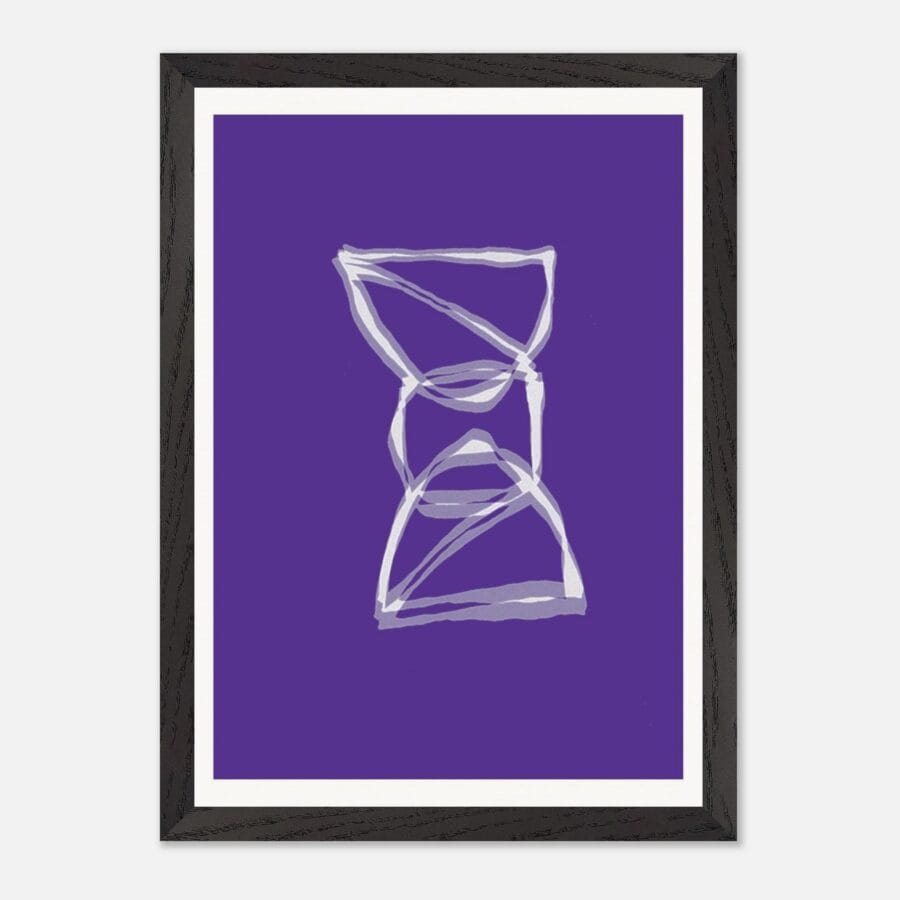Abundance Purple 3, 13 Framed Print - Mapping / Invocation Collection