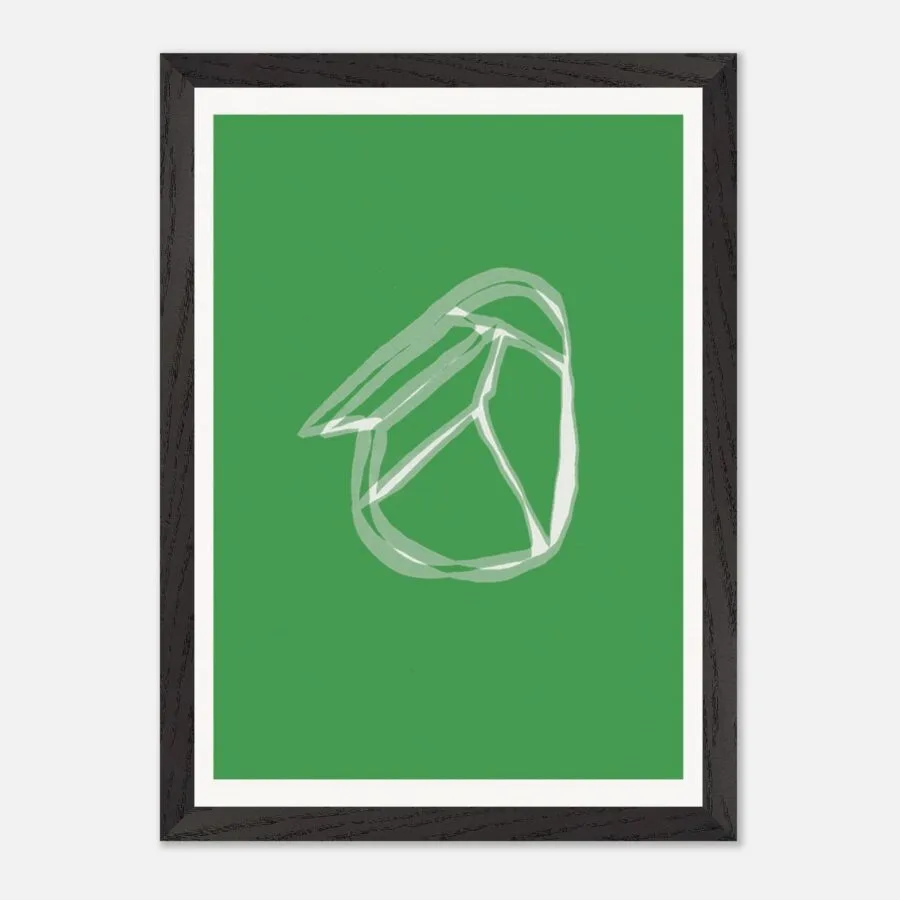 Abundance Green 1, 9 Framed Print - Mapping / Invocation Collection